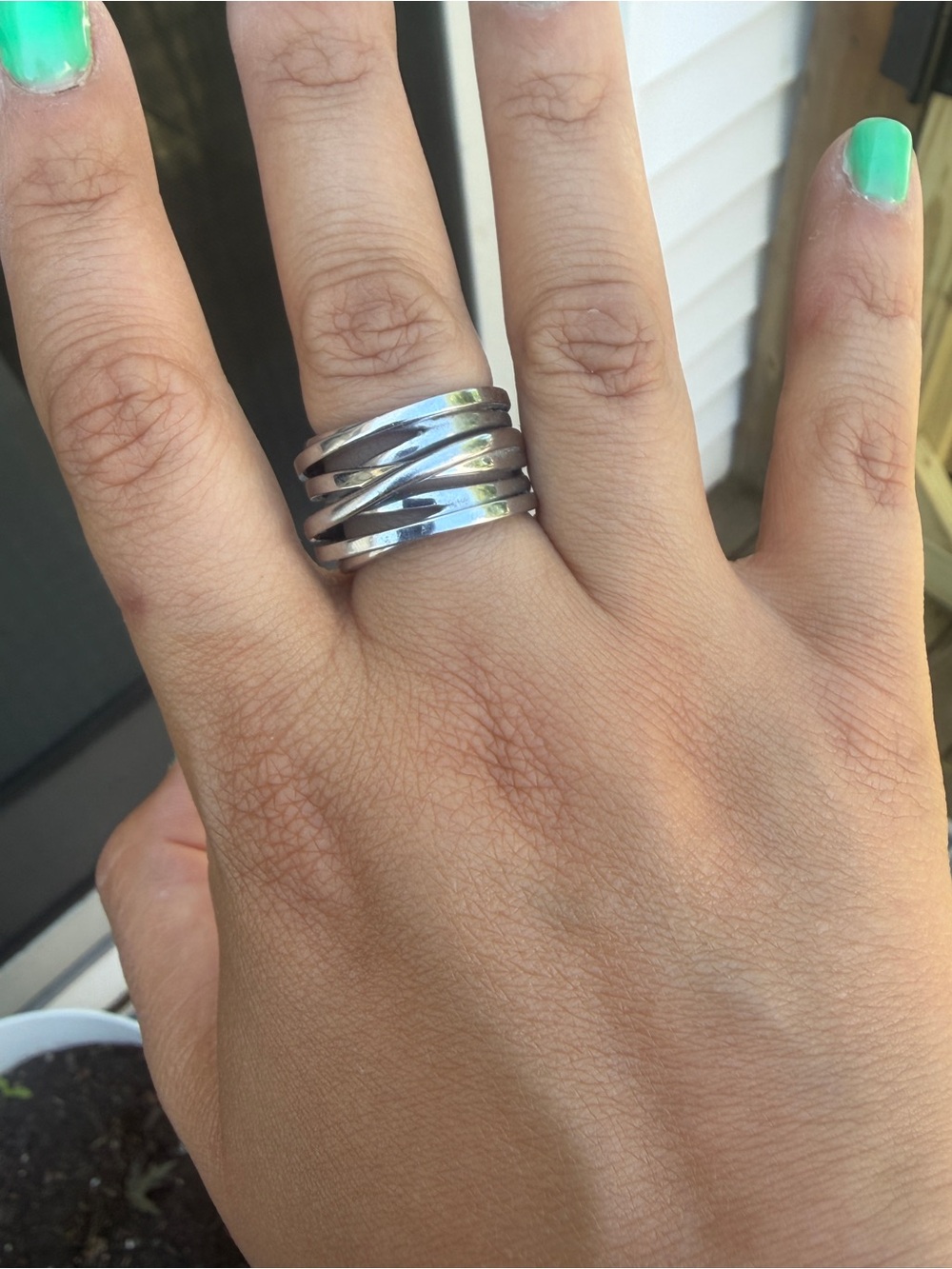 Silver Multi-Band Wrap Ring - Women's Jewelry